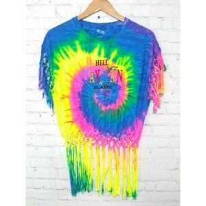 Color tone Tie Dye Women's Size Large Hell Cayman Islands Shirt